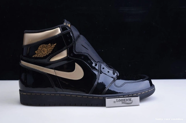 Cheap Husky 555088-032 AIR 1 JORDAN HIGH BLACK RETRO GOLD (2020) METALLIC 0818
